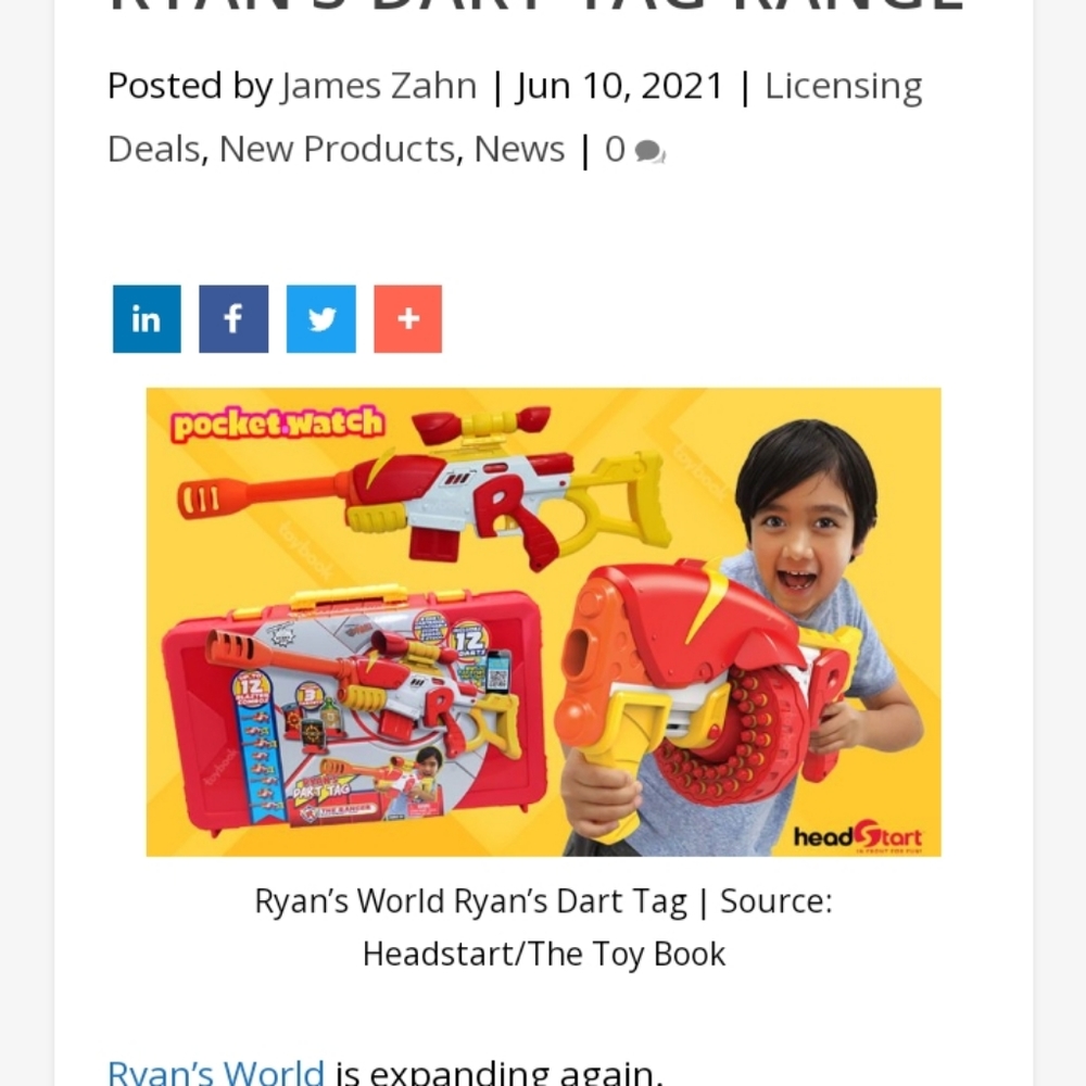 Head Start Ryans Dart Tag Renegade Pump Action Dart Blaster